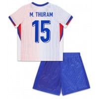 Camisa de Futebol França Marcus Thuram #15 Equipamento Secundário Infantil Europeu 2024 Manga Curta (+ Calças curtas)